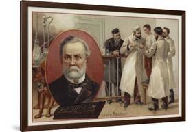 Louis Pasteur, French Chemist and Microbiologist-null-Framed Giclee Print