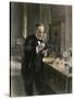 Louis Pasteur in His Laboratory-null-Stretched Canvas