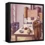 Louis Pasteur in His Laboratory-Pat Nicolle-Framed Stretched Canvas