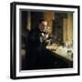 Louis Pasteur in Lab, 1884-Albert Edelfelt-Framed Giclee Print