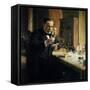 Louis Pasteur in Lab, 1884-Albert Edelfelt-Framed Stretched Canvas