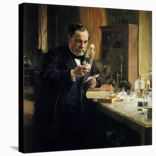 Louis Pasteur in Lab, 1884-Albert Edelfelt-Stretched Canvas