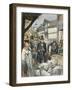 Louis Pasteur Sees the Results of His Experiment with a Vaccine for Anthrax-Peter Jackson-Framed Giclee Print