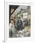 Louis Pasteur Sees the Results of His Experiment with a Vaccine for Anthrax-Peter Jackson-Framed Giclee Print