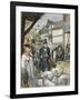 Louis Pasteur Sees the Results of His Experiment with a Vaccine for Anthrax-Peter Jackson-Framed Giclee Print