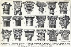 General descriptions of the main types of capitals, 1949 (litho)-Louis Paul de Laubadere-Giclee Print