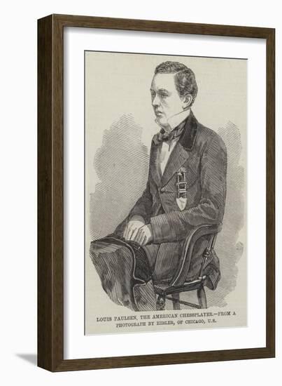 Louis Paulsen, the American Chessplayer-null-Framed Giclee Print