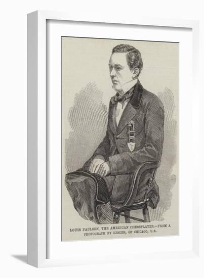 Louis Paulsen, the American Chessplayer-null-Framed Giclee Print