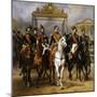 Louis Philippe and His Sons to Horse at This Leave Versailles of Lock, June 10, 1837-Horace Vernet-Mounted Giclee Print