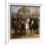 Louis Philippe and His Sons to Horse at This Leave Versailles of Lock, June 10, 1837-Horace Vernet-Framed Giclee Print