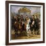 Louis Philippe and His Sons to Horse at This Leave Versailles of Lock, June 10, 1837-Horace Vernet-Framed Giclee Print