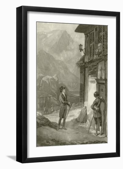 Louis Philippe at the Hospitium on Mount St. Gothard-null-Framed Giclee Print