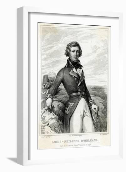 Louis-Philippe, Cogniet-Leon Cogniet-Framed Art Print