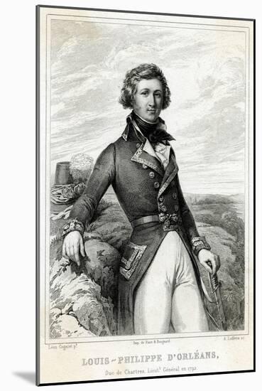 Louis-Philippe, Cogniet-Leon Cogniet-Mounted Art Print