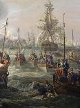 Royal Fleet Following Louis XVI at Cherbourg June 23-Louis Philippe Crepin-Giclee Print