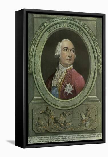 Louis Philippe Duke of Orléans-Philibert-Louis Debucourt-Framed Stretched Canvas