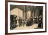 Louis-Philippe's Journey in England, 1844, King Being Received at Windsor Castle, October 8, 1844-Edouard Pingret-Framed Premium Giclee Print