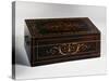 Louis Philippe Style Chest with Rosewood Veneer Finish and Light Wood Inlays, France-null-Stretched Canvas