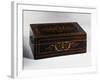 Louis Philippe Style Chest with Rosewood Veneer Finish and Light Wood Inlays, France-null-Framed Giclee Print