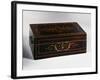 Louis Philippe Style Chest with Rosewood Veneer Finish and Light Wood Inlays, France-null-Framed Giclee Print