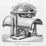 The Remarkable Typewriter Invented by Rasmus Hans Malling Johan Hansen in 1865-Louis Poyet-Stretched Canvas