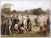 Lawn Tennis, 1887-Louis Prang-Framed Giclee Print