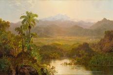 Landscape in Ecuador, 1859-Louis Remy Mignot-Framed Stretched Canvas