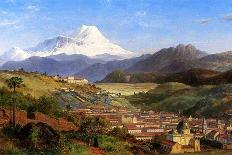 Street View of Guayaquil, Ecuador, 1859-Louis Remy Mignot-Framed Giclee Print