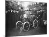 Louis Renault in the Driver's Seat of a Voiturette Renault 1¾ Hp, 1899-null-Mounted Photographic Print