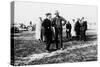 Louis Renault (To the Lef) and Edouard Michelin at the French Grand Prix, Dieppe, 1908-null-Stretched Canvas