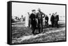 Louis Renault (To the Lef) and Edouard Michelin at the French Grand Prix, Dieppe, 1908-null-Framed Stretched Canvas