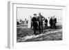 Louis Renault (To the Lef) and Edouard Michelin at the French Grand Prix, Dieppe, 1908-null-Framed Photographic Print