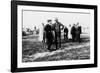 Louis Renault (To the Lef) and Edouard Michelin at the French Grand Prix, Dieppe, 1908-null-Framed Photographic Print