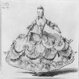 Lady with Elaborate Crinoline, 1780-1810-Louis Rene Boquet-Framed Giclee Print