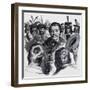 Louis Riel and the Metis, 1972-English School-Framed Giclee Print