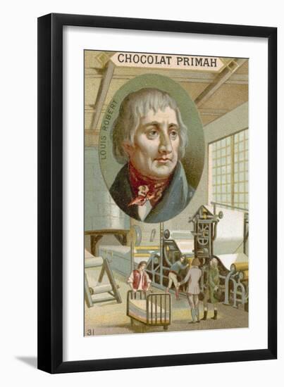 Louis Robert, French Mechanical Engineer and Inventor-null-Framed Giclee Print