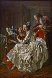 The Music Party, 1774-Louis Rolland Trinquesse-Framed Stretched Canvas
