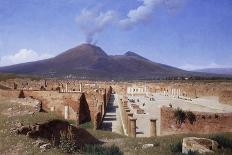 Vesuvius from Pompei-Louis Spangenberg-Stretched Canvas