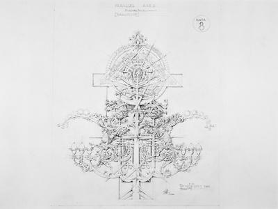 System of Architectural Ornament: Plate 8, Parallel Axes, Further Development, 1922-23