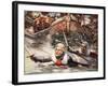 Louis Throws Himself Overboard-null-Framed Giclee Print