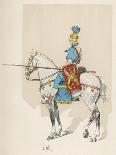 A Woman Riding a Horse Which Is Rearing Up before a Man Holding a Whip-Louis Vallet-Giclee Print