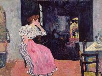 Woman with Reel; Femme Au Devidoir, (Oil on Canvas)-Louis Valtat-Giclee Print