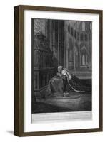 Louis VII, King of France before Becket's Tomb, Canterbury Cathedral, 12th Century-W Sharp-Framed Giclee Print