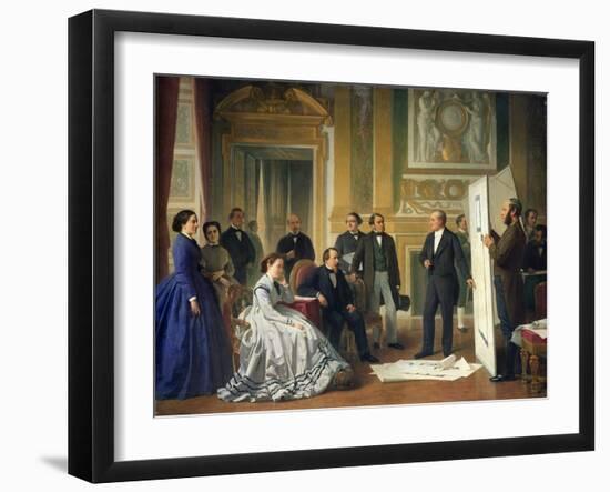 Louis Visconti-Jean Baptiste Ange Tissier-Framed Giclee Print