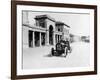 Louis Wagner Driving a Fiat, Coppa Fiorio Motor Race, Bologna, Italy, 1908-null-Framed Photographic Print