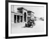 Louis Wagner Driving a Fiat, Coppa Fiorio Motor Race, Bologna, Italy, 1908-null-Framed Photographic Print