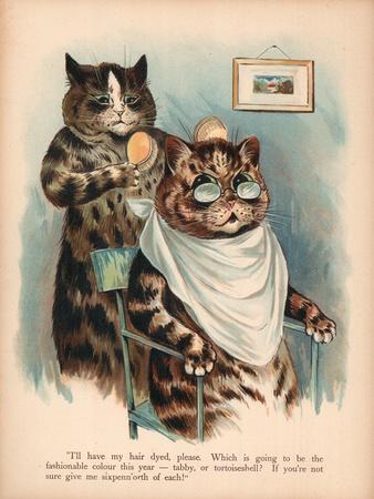 Louis Wain Ginger Cat Art Print Poster – Art Unlimited