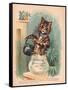 Louis Wain Cats-Louis Wain-Framed Stretched Canvas