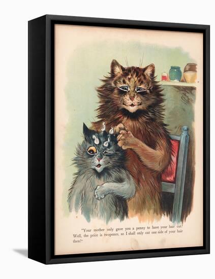 Louis Wain Cats-Louis Wain-Framed Stretched Canvas