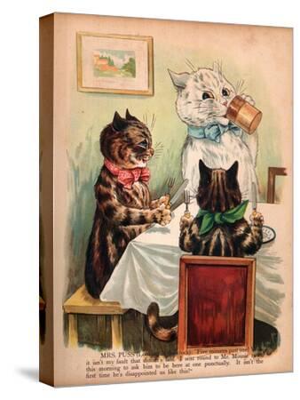 Kaleidoscope Cats by Louis Wain Framed Canvas Prints Wall Art - Painti –  UnixCanvas